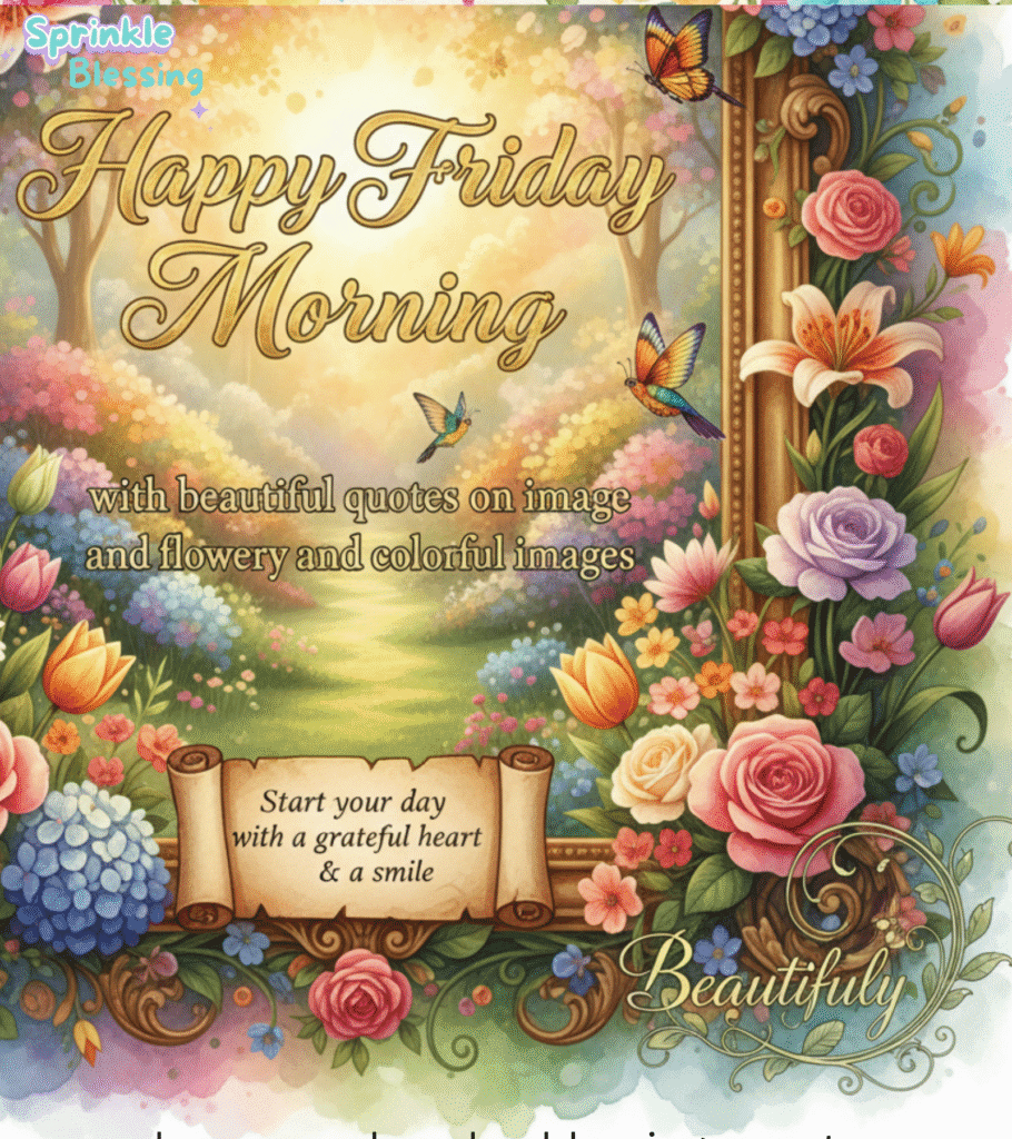 120+ Happy Friday Blessings, Prayers, Quotes and images
