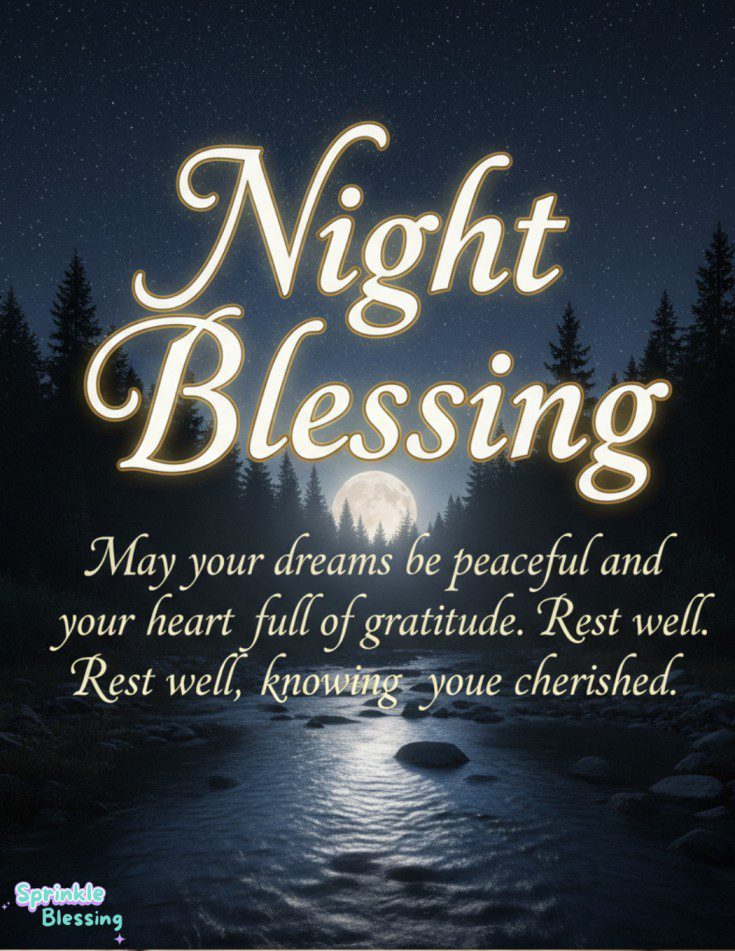 heartfelt good night prayers blessings and wishes for family