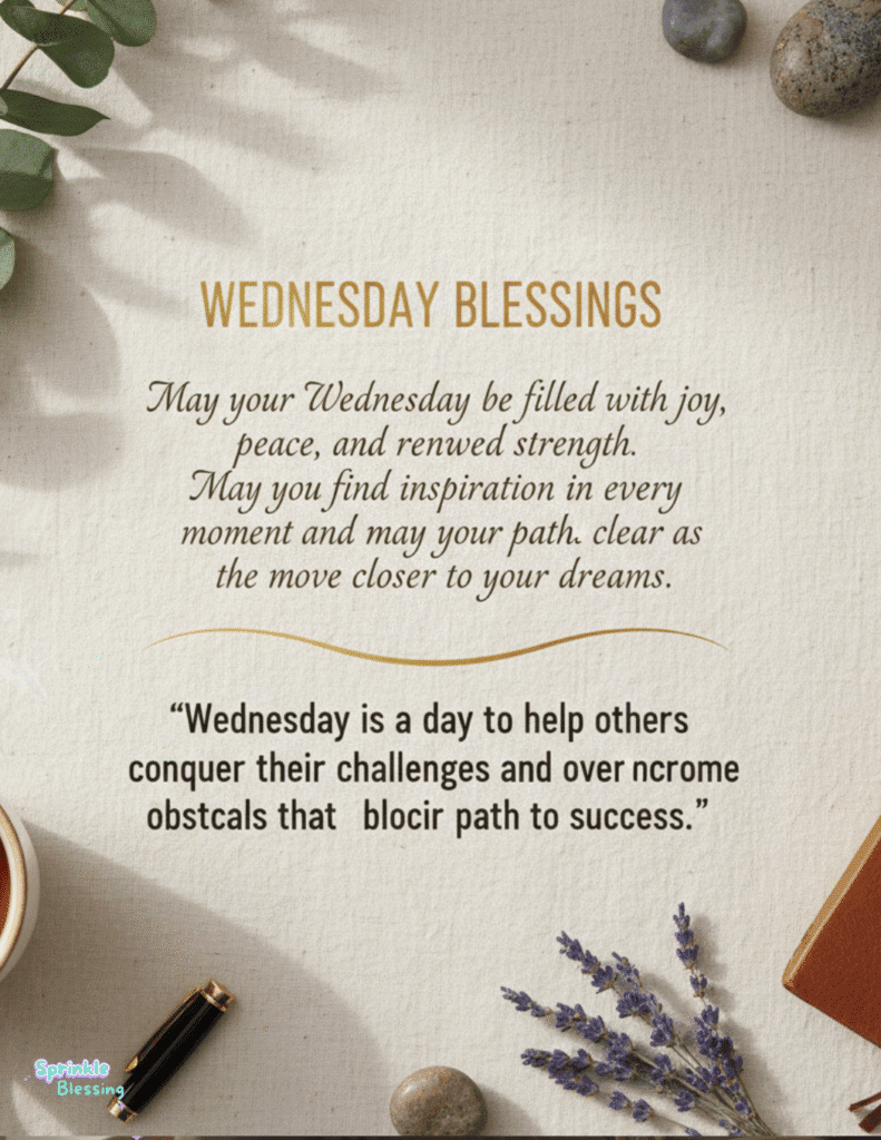 wednesday midweek prayers and blessings or a strong week