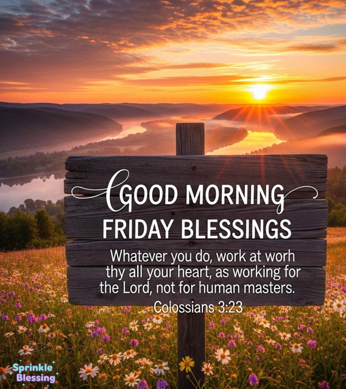 Good Morning Friday Blessings
